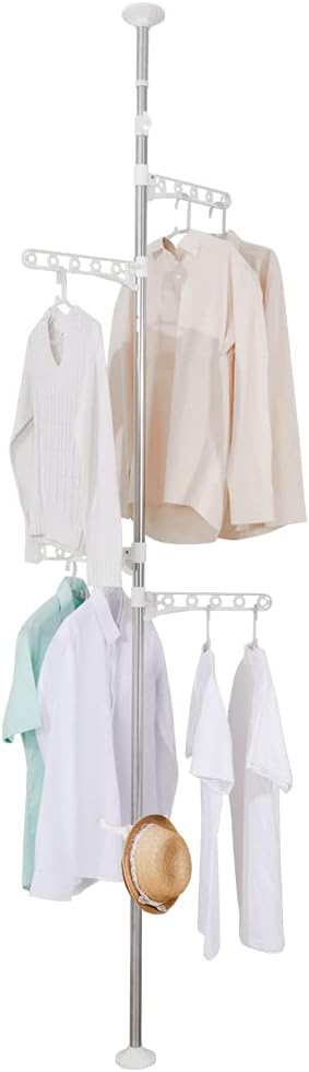 BAOYOUNI Corner Laundry Pole Coat Hanger – Maximize Space and Organization with BAOYOUNI