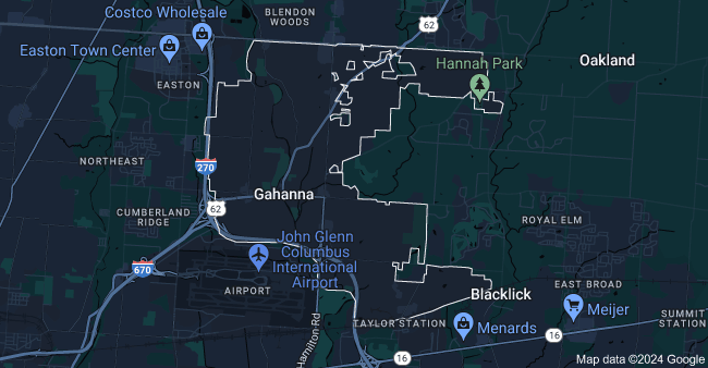 Gahanna Ohio Map