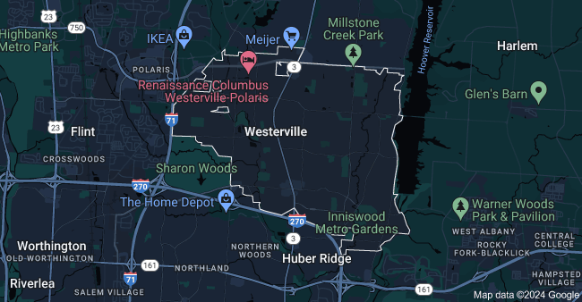 Westerville Ohio Map